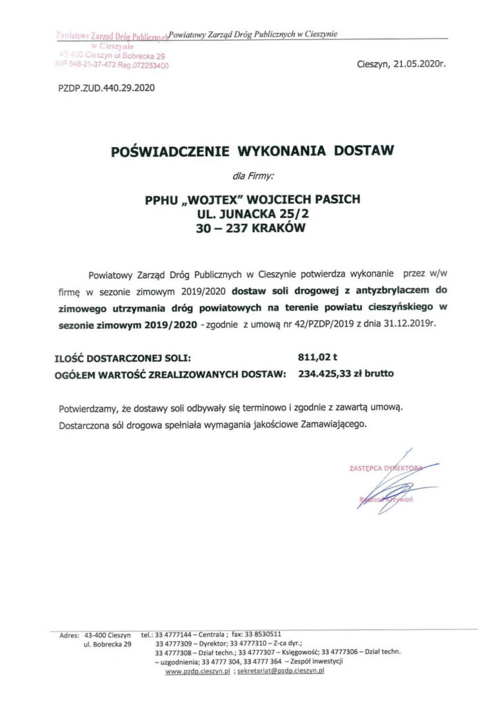 REFERENCJE CIESZYN PZDP 21 05 2020