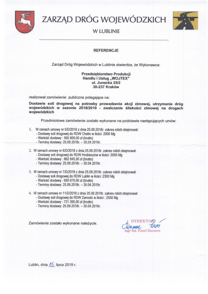 REFERENCJE LUBLIN ZDW 15 07 2019